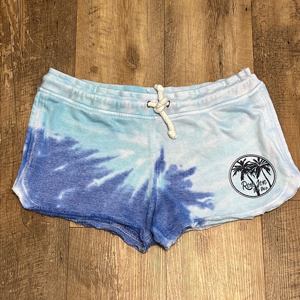 Ron Jon Surf Shop 🏄🏼‍♀️ Blue Tie Dye Jersey Short Shorts - Size XL - So Comfy!